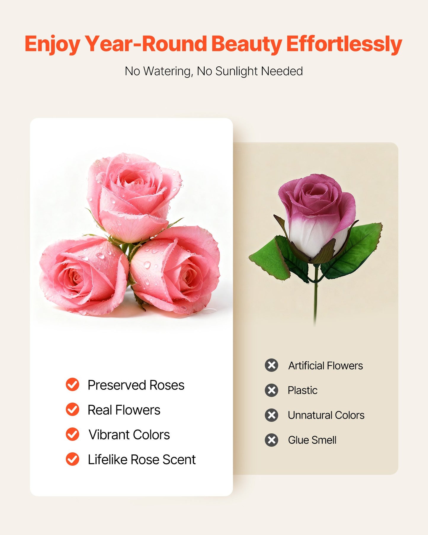 Forever Flowers, 27 Preserved Roses In A Heart Shape Box, Eternal Flowers Immortal Pink Bouquet